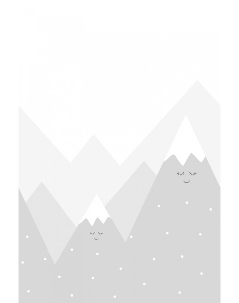 Detská fototapeta Spinkajúce sivé hory 279x186cm